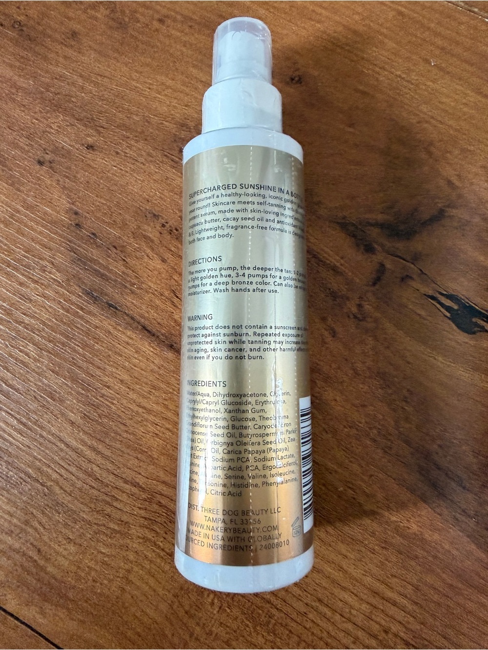 Nakery Beauty Multi-Vitamin Tanning Treatment Serum Face & Body - sealed! - Picture 3 of 4